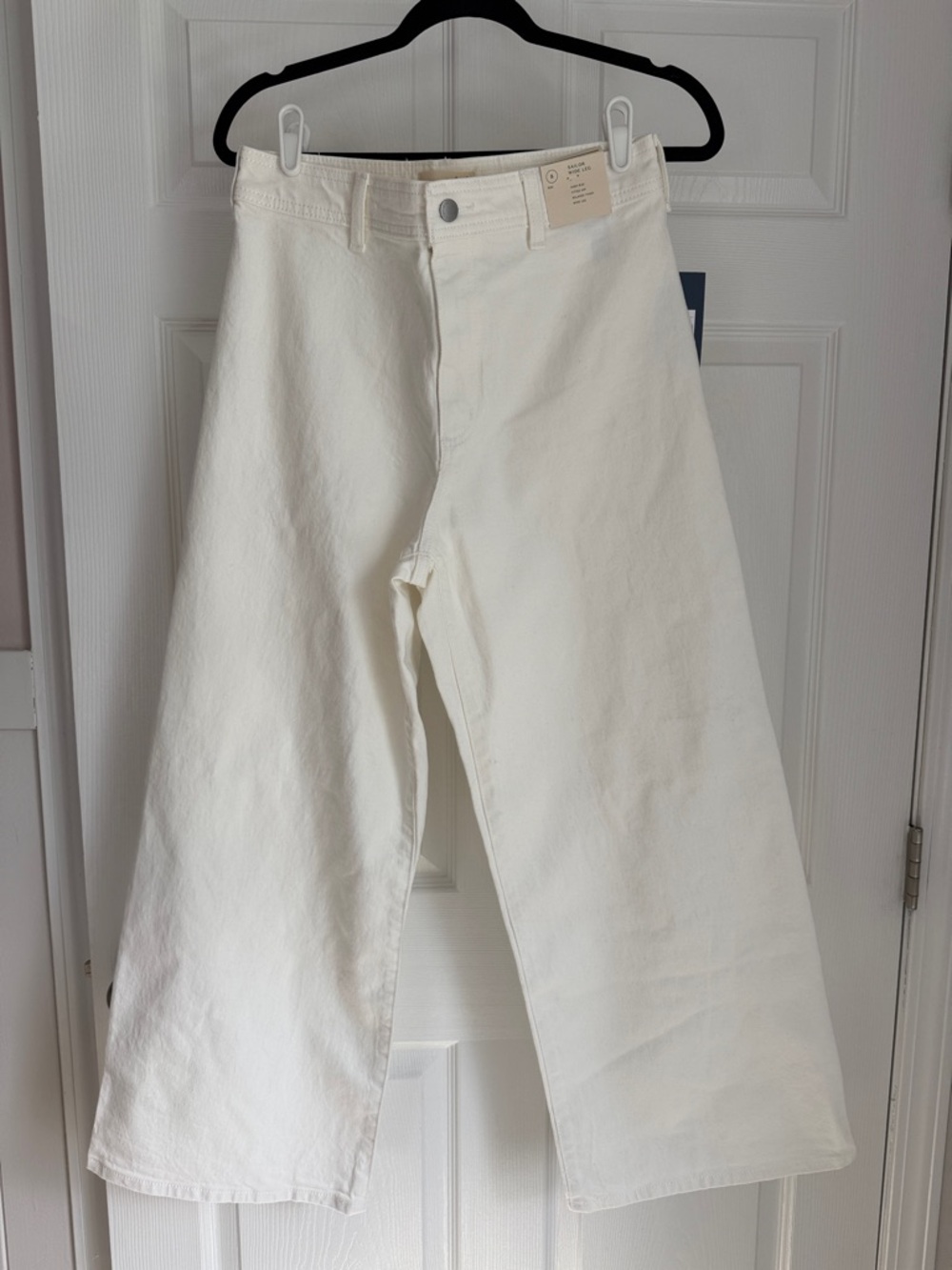 White Sailor Wide Leg Jeans